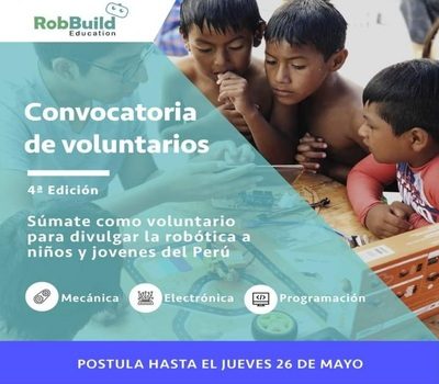 Convocatoria Voluntariado RobBuild Education